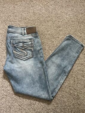 Silver Jeans Women’s Light Wash Skinny Jeans size 30x29